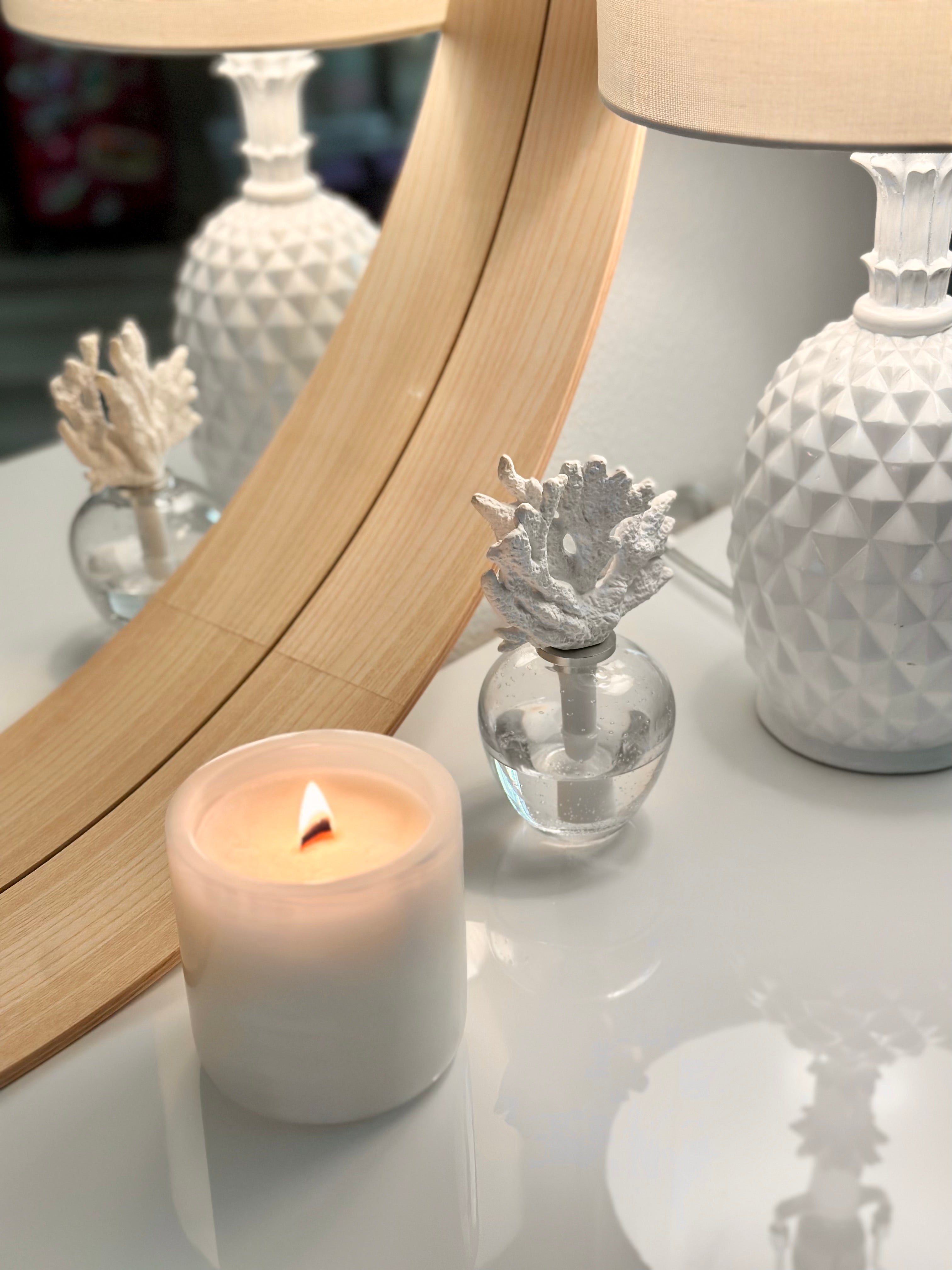 Natural Onyx Aroma Candle 10 oz Handmade