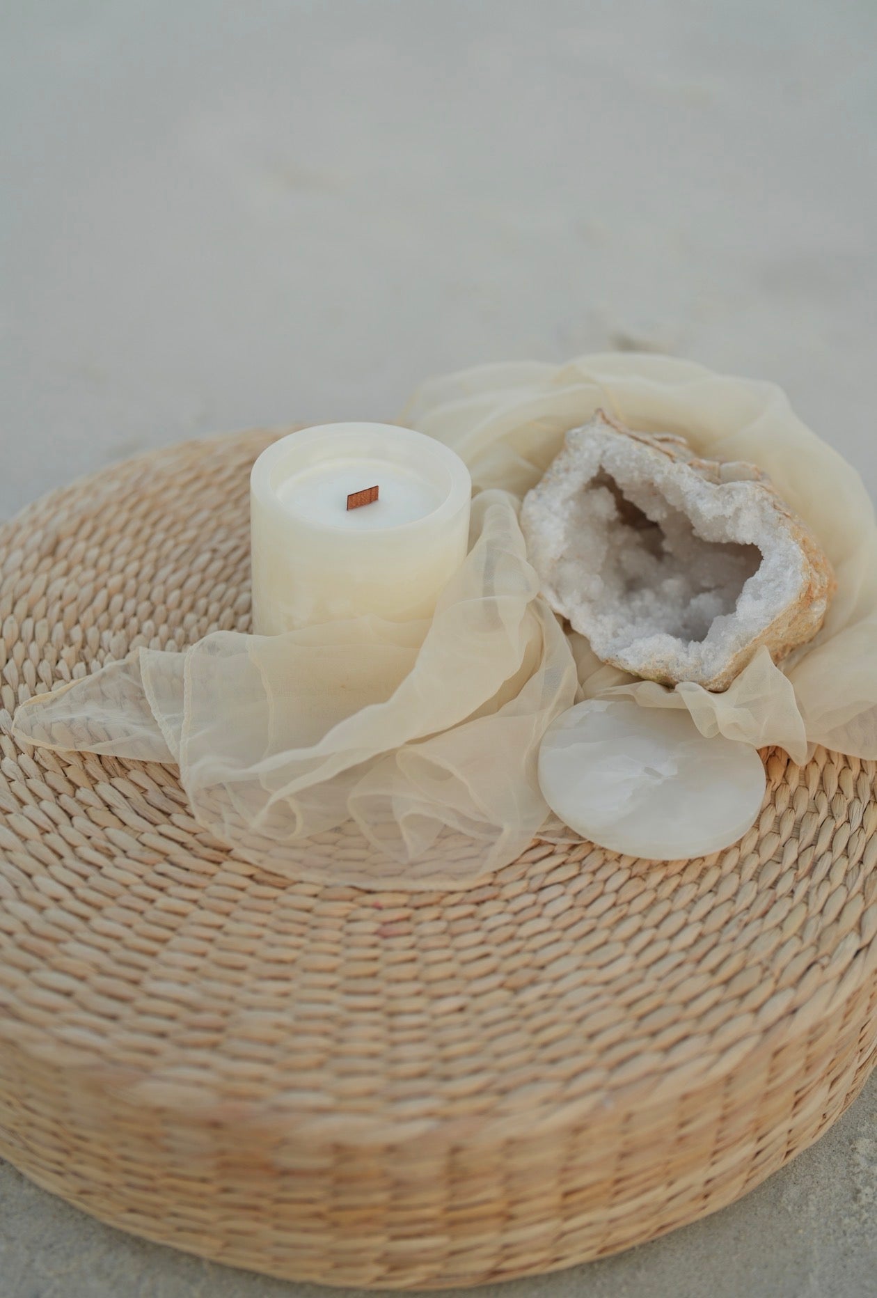 Natural Onyx Aroma Candle 10 oz Handmade