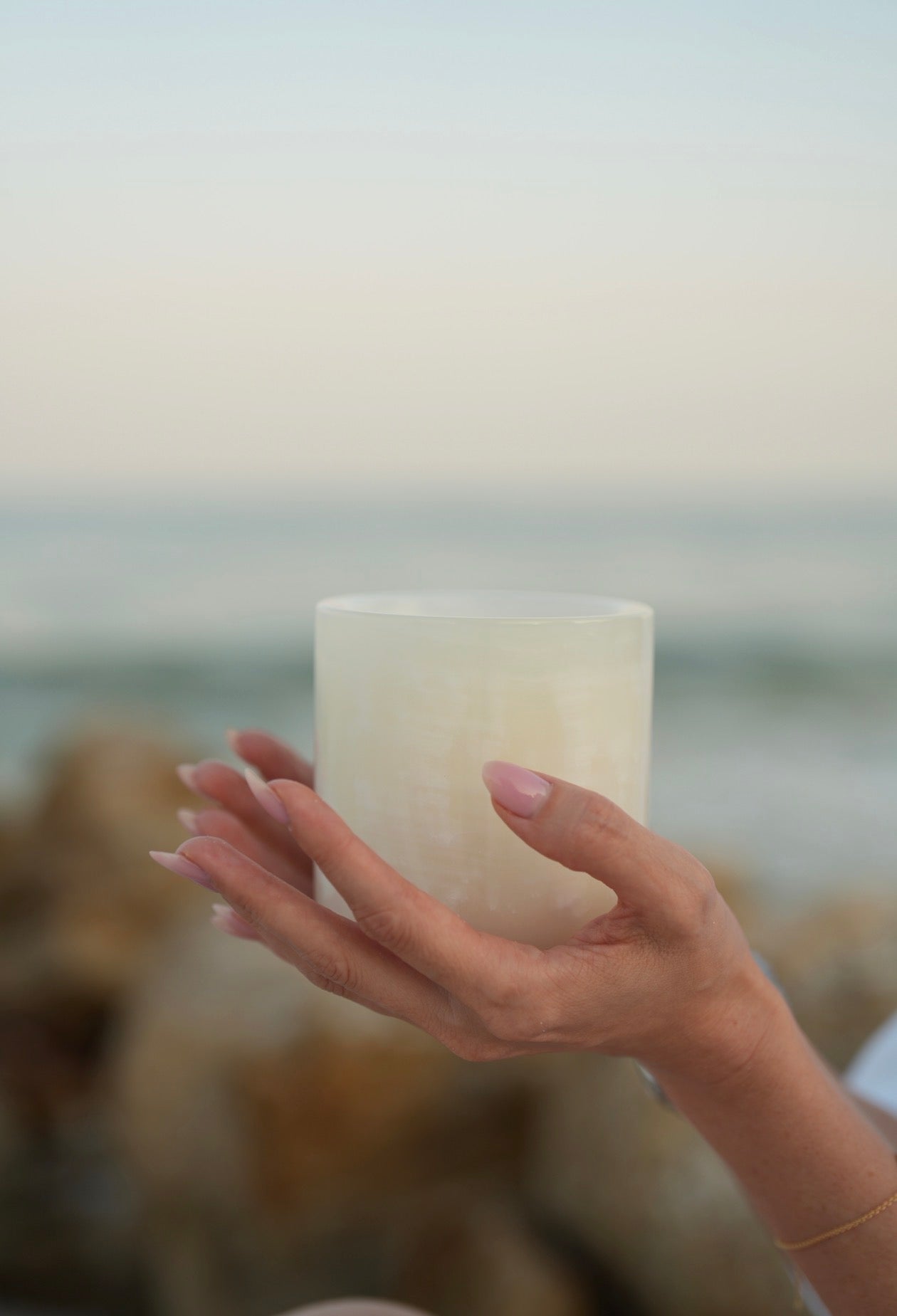 Natural Onyx Aroma Candle 10 oz Handmade