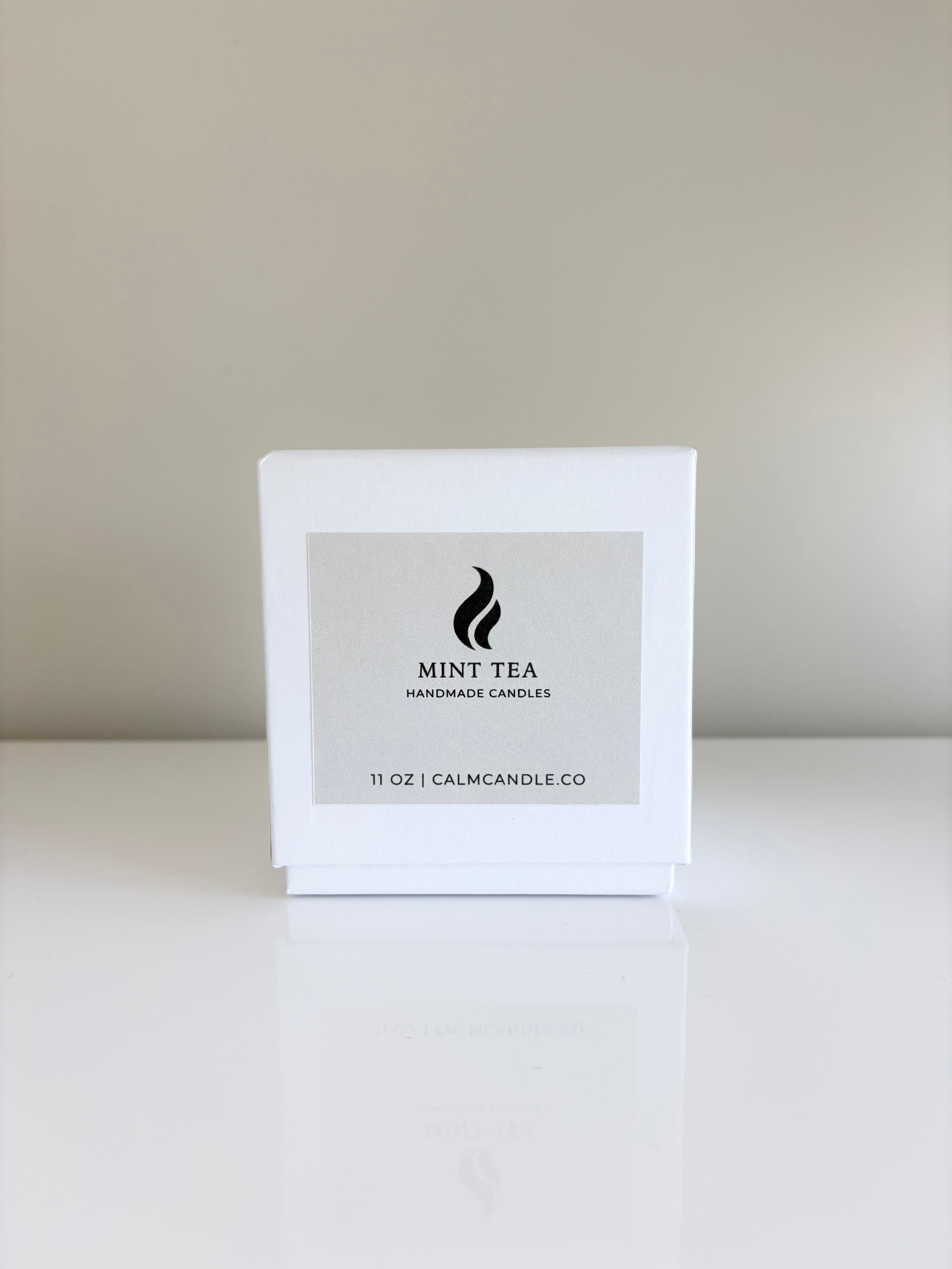 Mint Tea Aroma Candle 11 oz Handmade