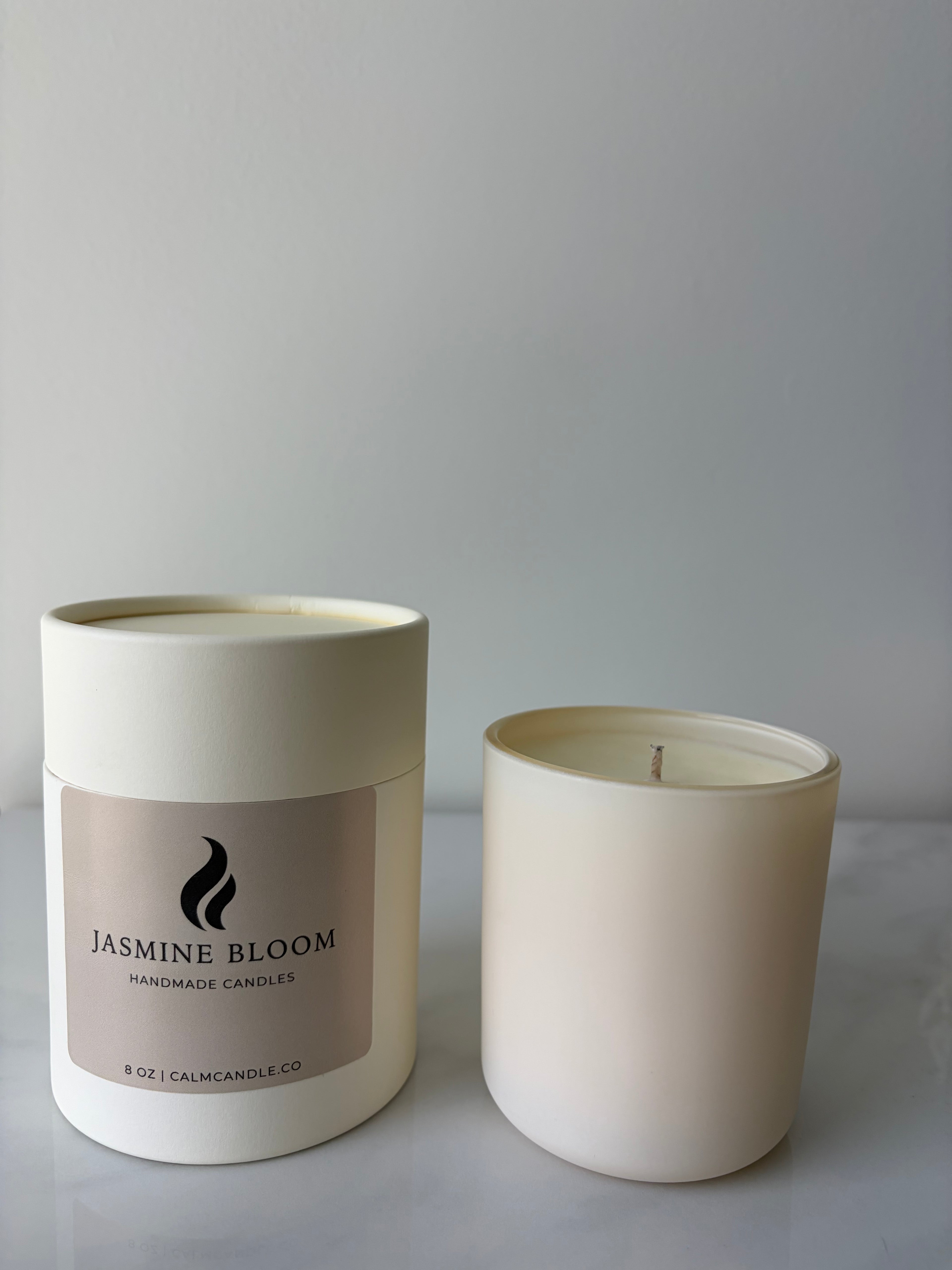 Jasmine Aroma Candle 8 oz Handmade