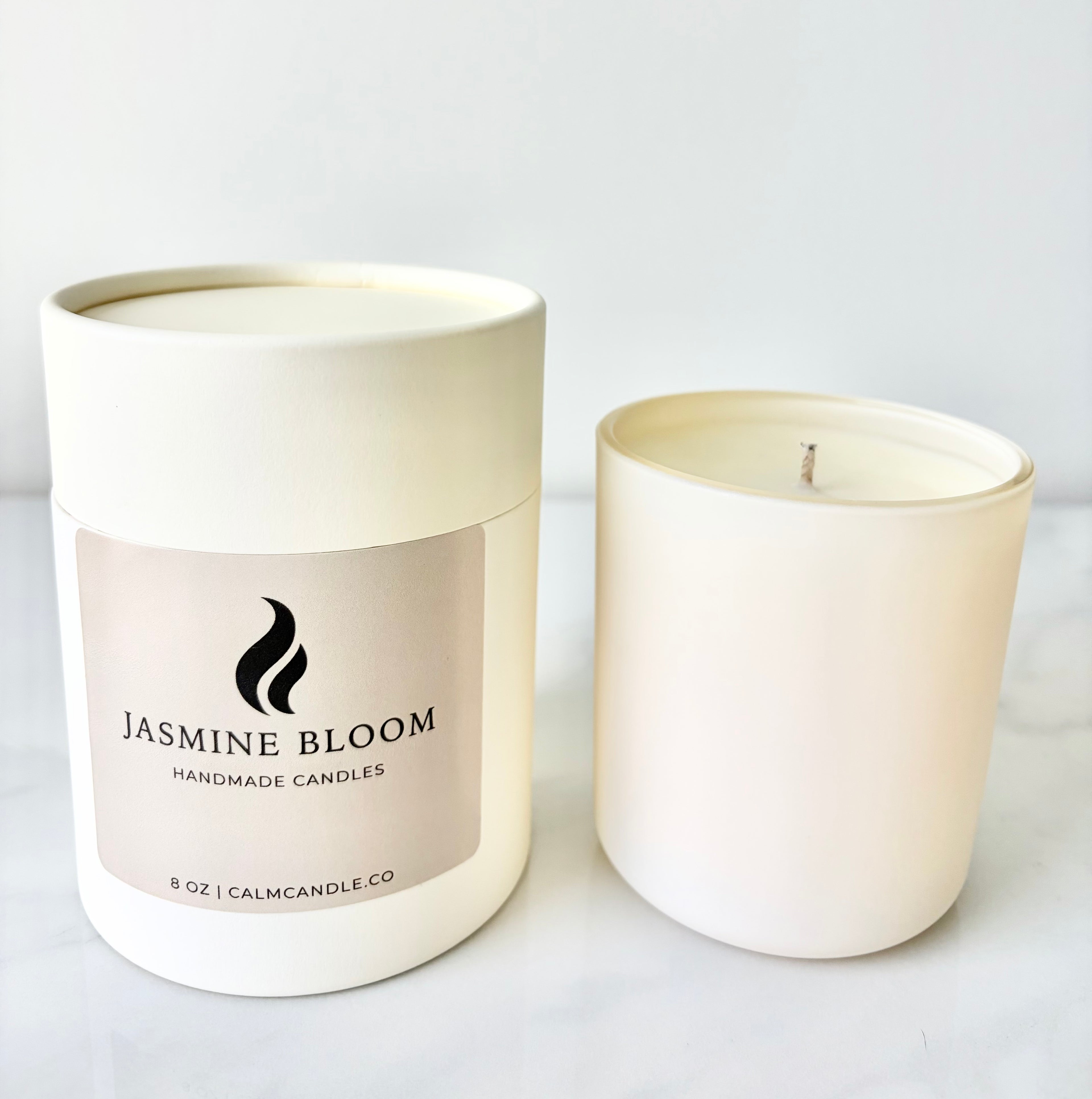 Jasmine Aroma Candle 8 oz Handmade